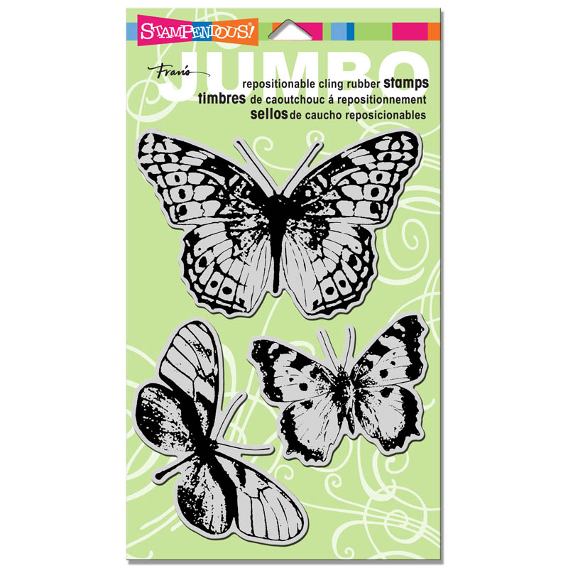 CRS5044 Cling Jumbo Butterfly Trio
