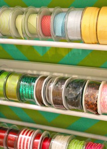 A random asst. of May Arts Ribbon from our stash - This is Ribbonista Virgina Fynes photo of her storage method!