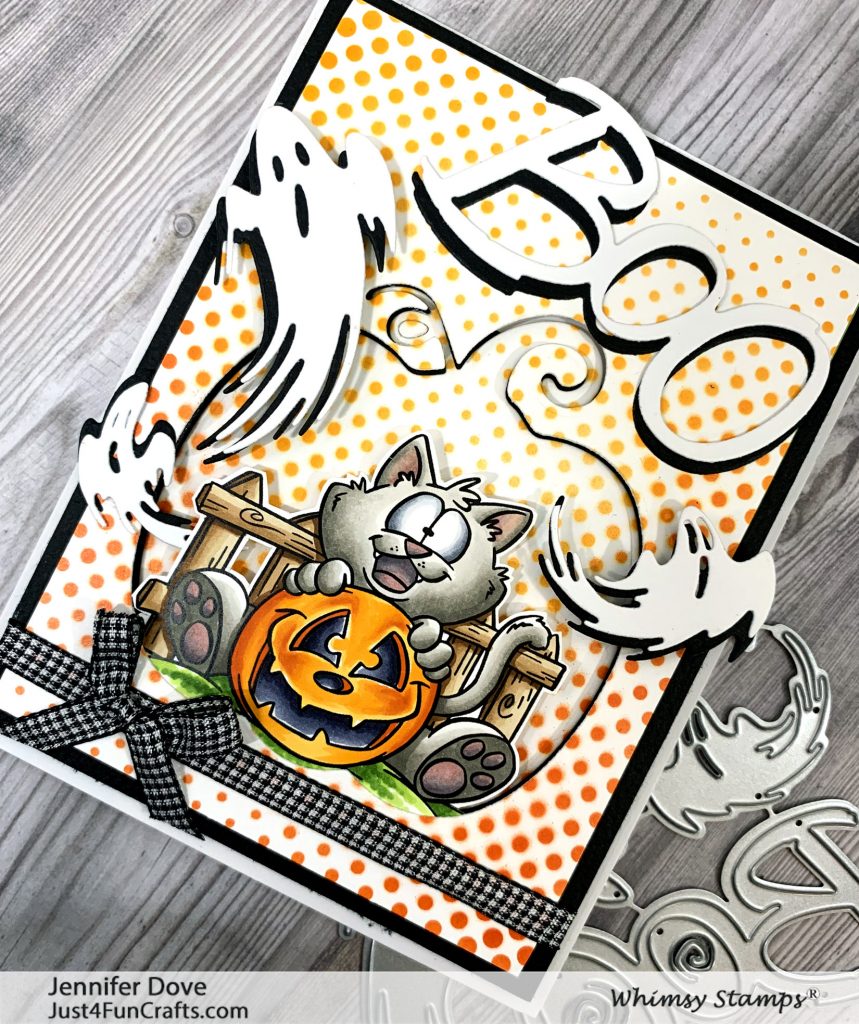 Halloween Card, Whimsy Stamps, Card making, Copics