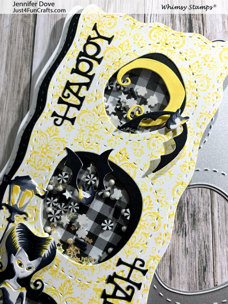 Halloween, Slimline Card, Whimsy Stamps, Shaker Card