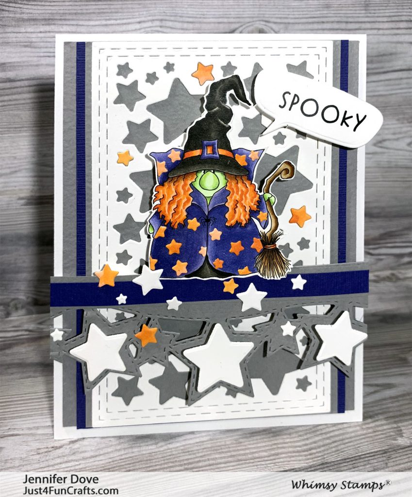 Gnome Witch, Whimsy Stamps, Card making, Halloween card