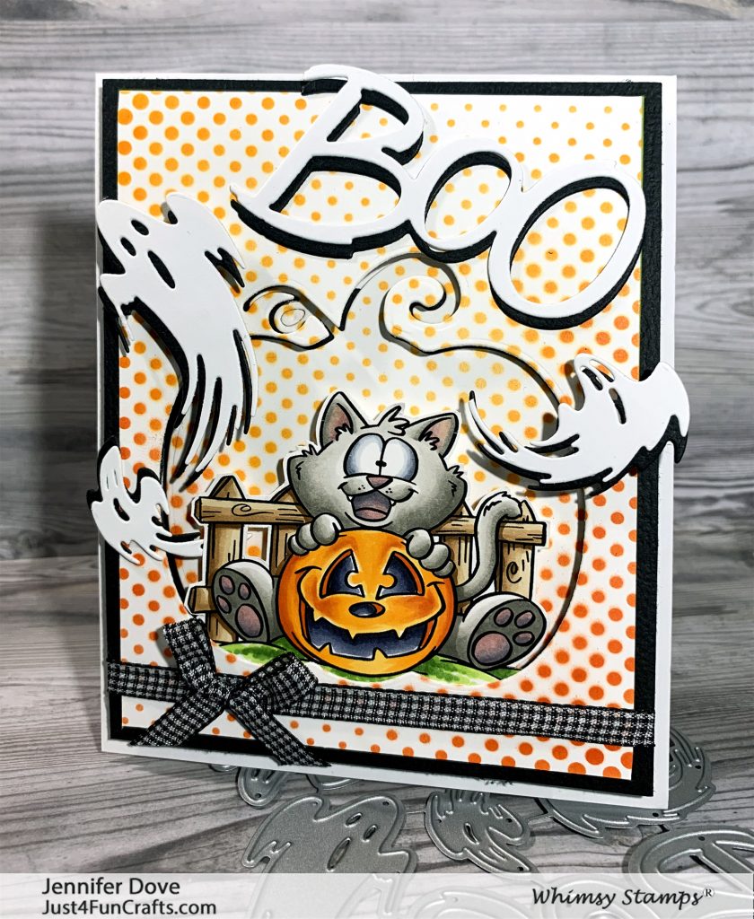 Halloween Card, Whimsy Stamps, Card making, Copics