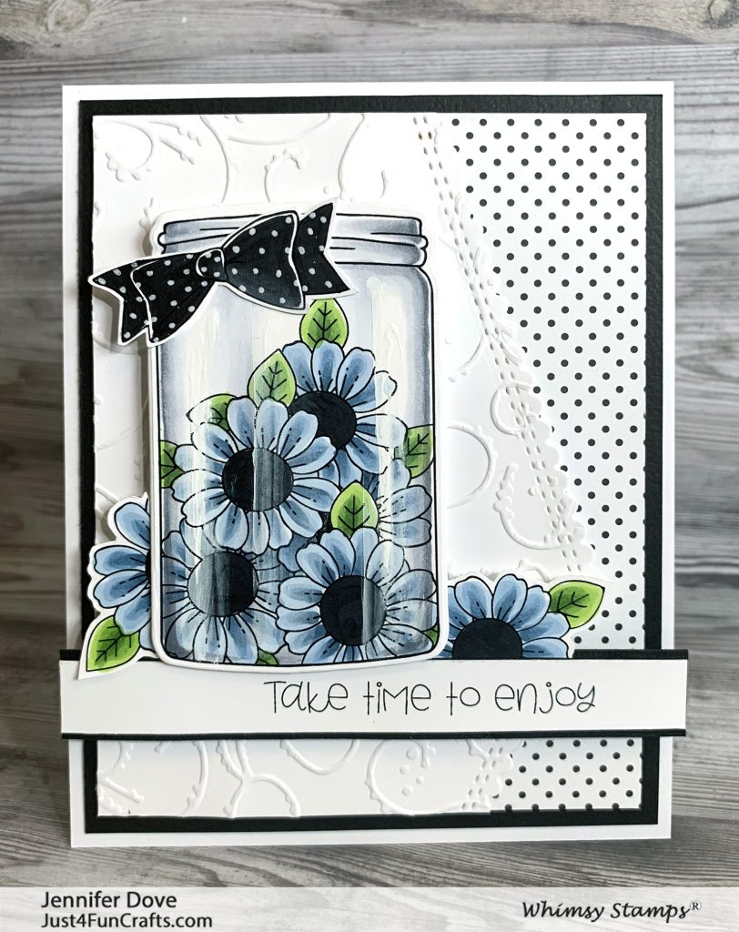 jar stamp, jar metal die, Whimsy Stamps, Barbara Sproatmeyer, card making