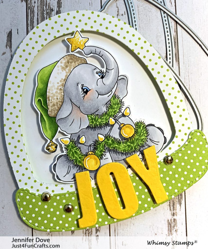 Christmas Card, Elephant, Whimsy Stamps, Card Making