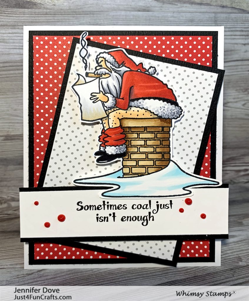 whimsy Stamps, card making, Christmas card