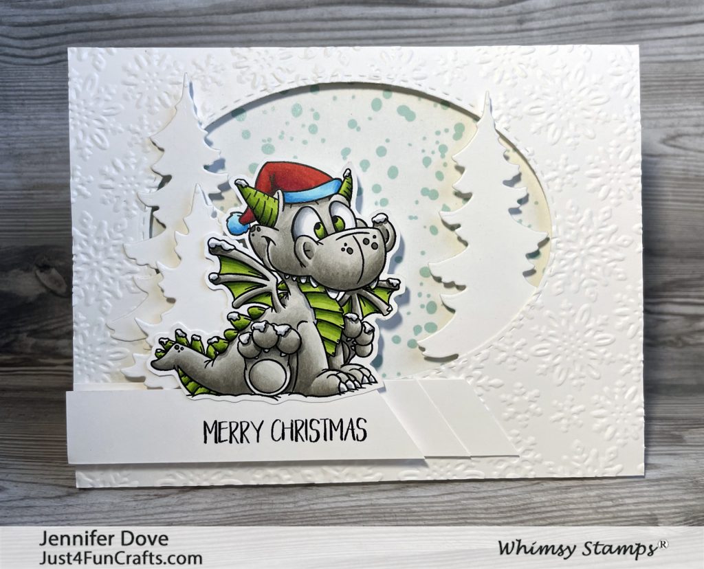 Whimsy Stamps, Dustin Pike, Christmas Card, dragon