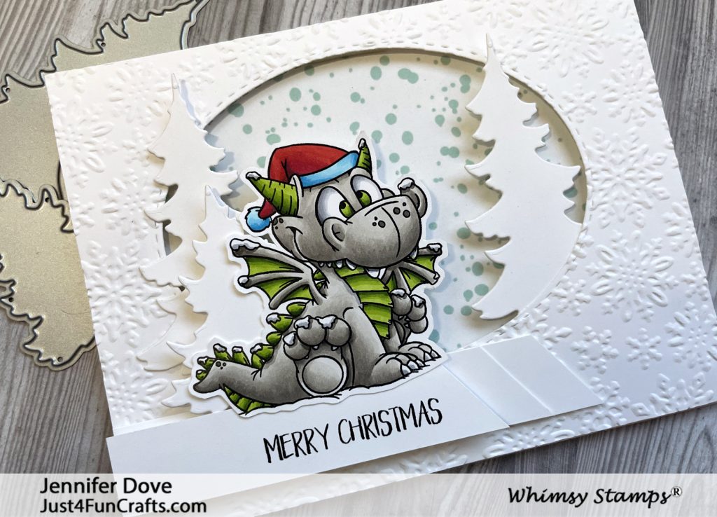 Whimsy Stamps, Dustin Pike, Christmas Card, dragon