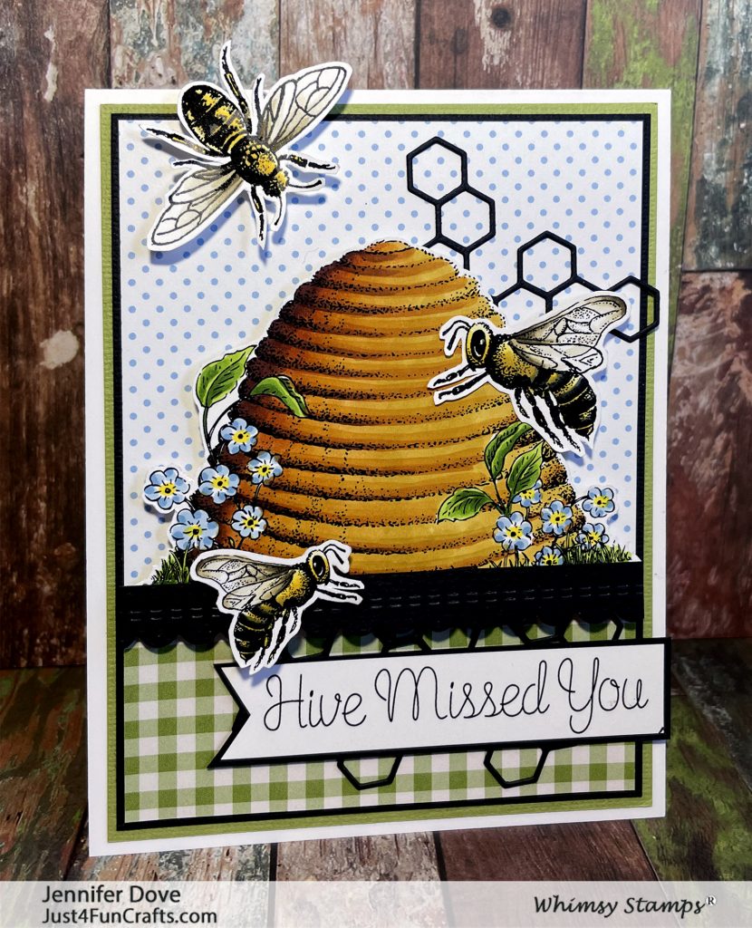 Bee Hive, Whimsy Stamps, Bees, Whimsy Stamps, Card Making
