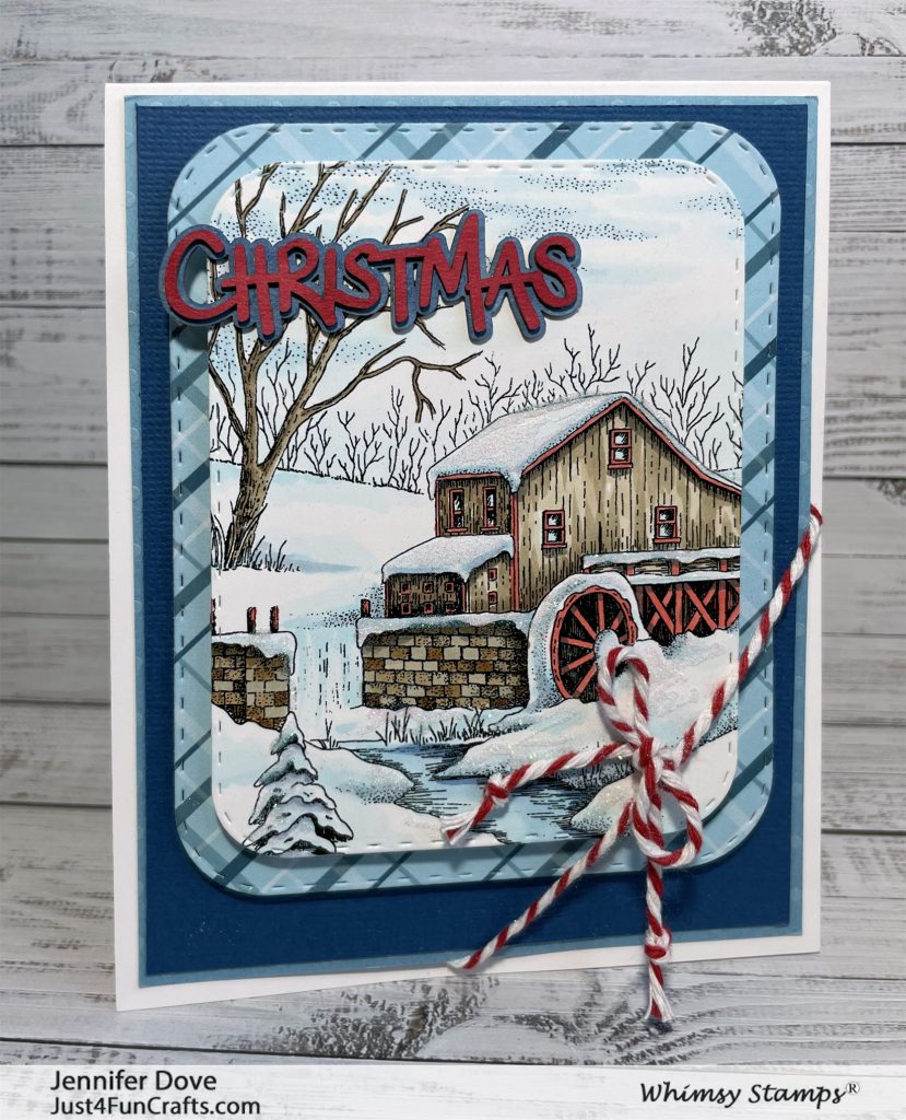 Whimsy Stamps, Christmas card. card making