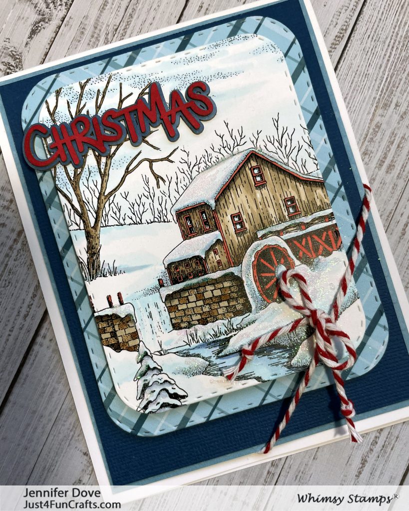 Whimsy Stamps, Christmas card. card making