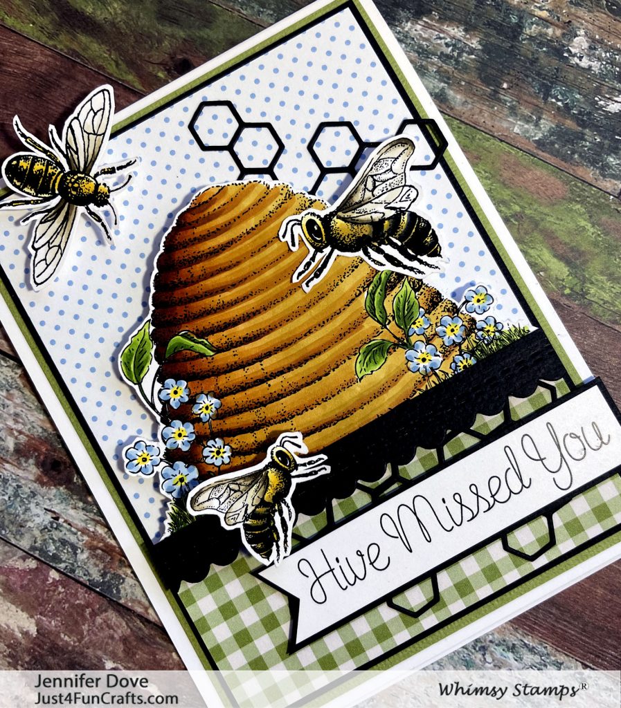 Bee Hive, Whimsy Stamps, Bees, Whimsy Stamps, Card Making